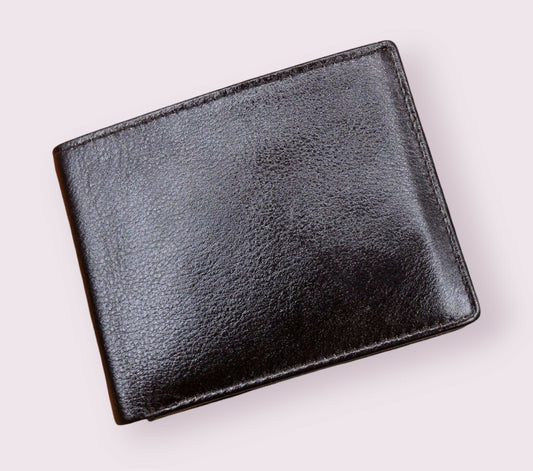 Classy brown premium genuine leather wallet with extra card slot